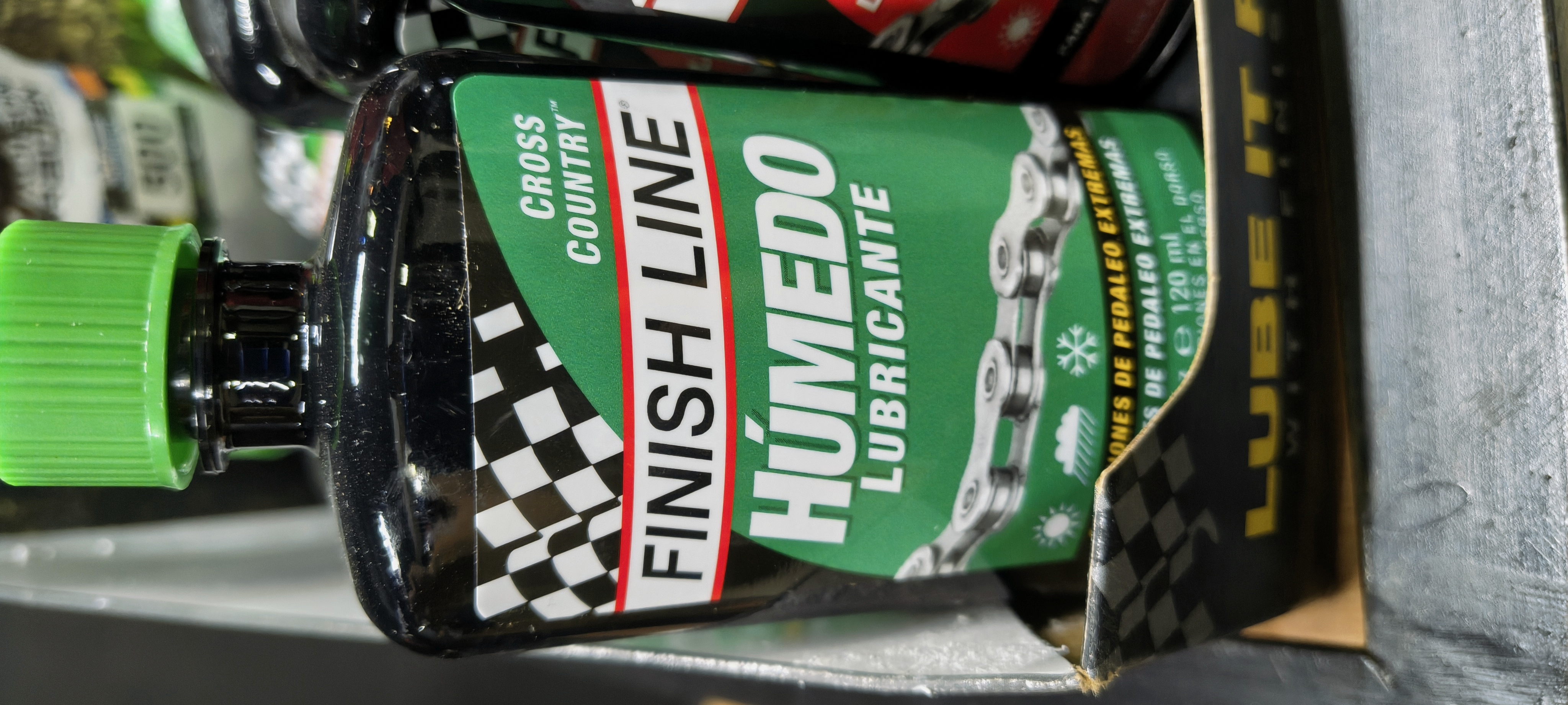 Aceite cadena Finish verde humedo